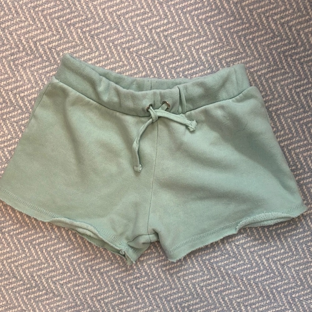 Vintage Havana Girls Green Sweat Shorts Medium